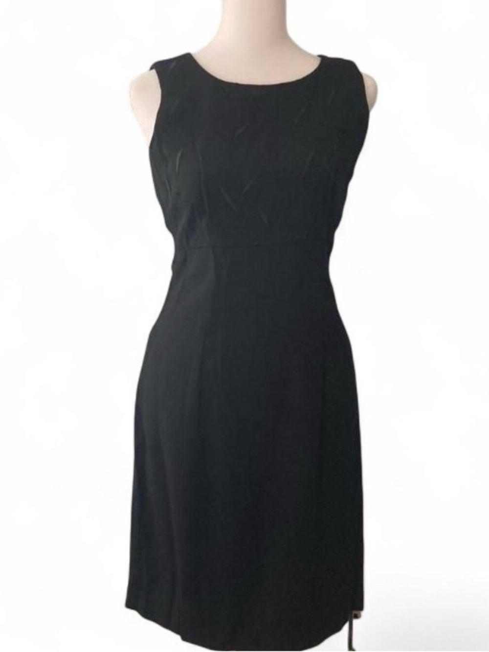 Vintage S. Roberts Black Sleeveless Cocktail Dress size 5/6 - Picture 2 of 7